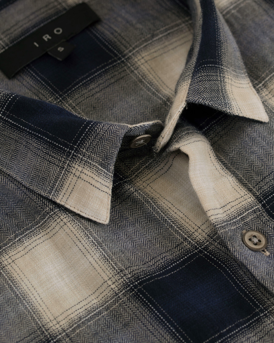 Herre | Skjorter | IRO | Namio Check Shirt Blue/White