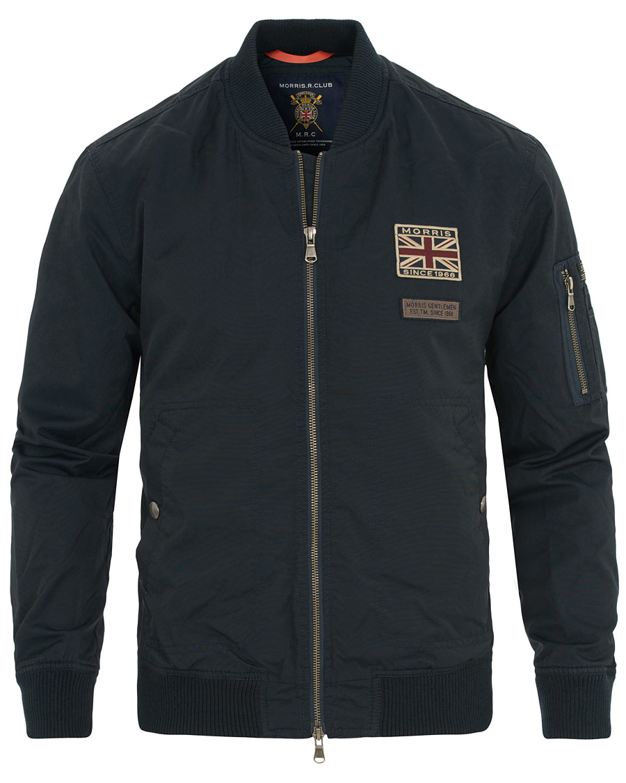 Herre | Jakker | Morris | Barnes Bomber Jacket Old Blue