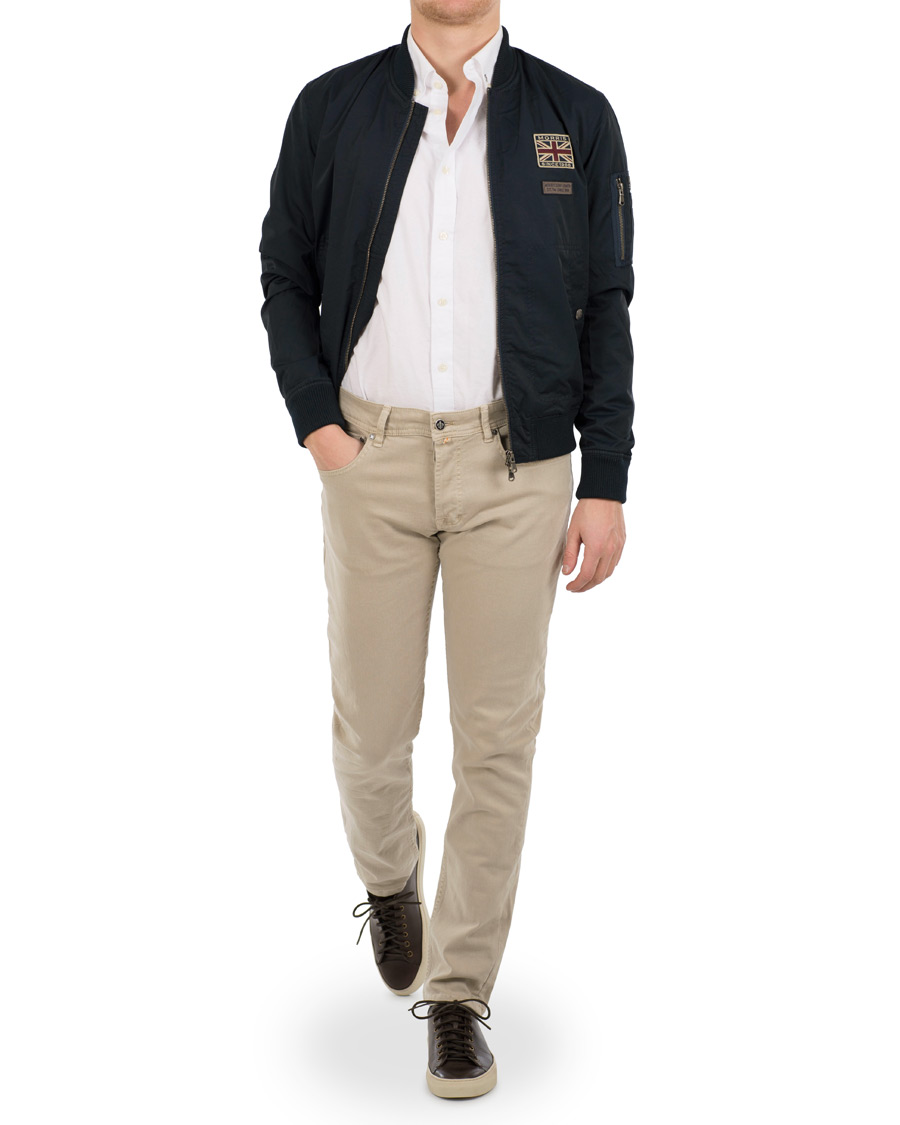 Herre | Jakker | Morris | Barnes Bomber Jacket Old Blue