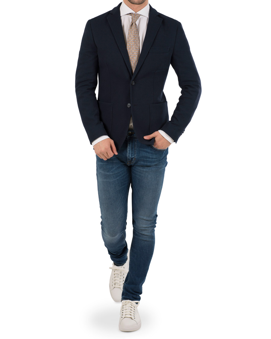 Herre | Blazere & jakker | Morris | Rowing Club Jersey Blazer Navy