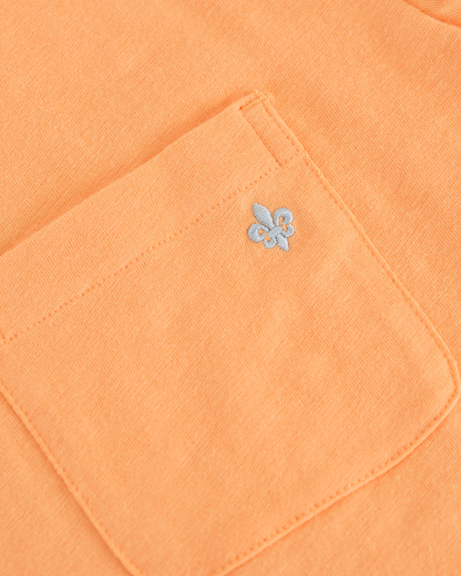 Herre | T-Shirts | Morris | Lily Crew Neck Tee Orange