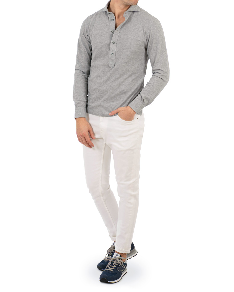 Herre | Skjorter | Gran Sasso | Popover Shirt Grey