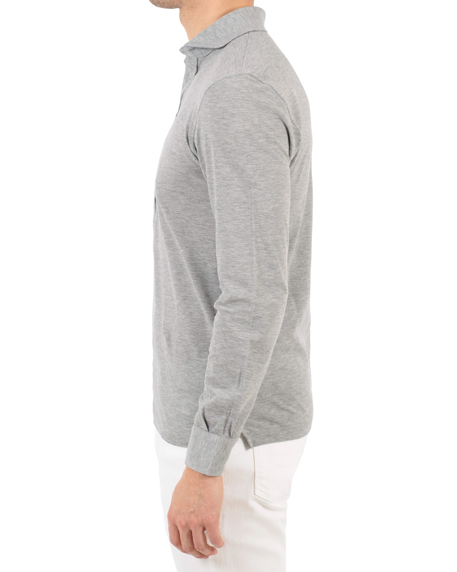 Herre | Skjorter | Gran Sasso | Popover Shirt Grey