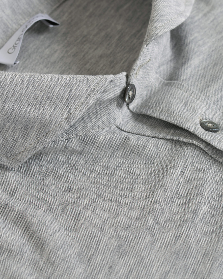 Herre | Skjorter | Gran Sasso | Popover Shirt Grey