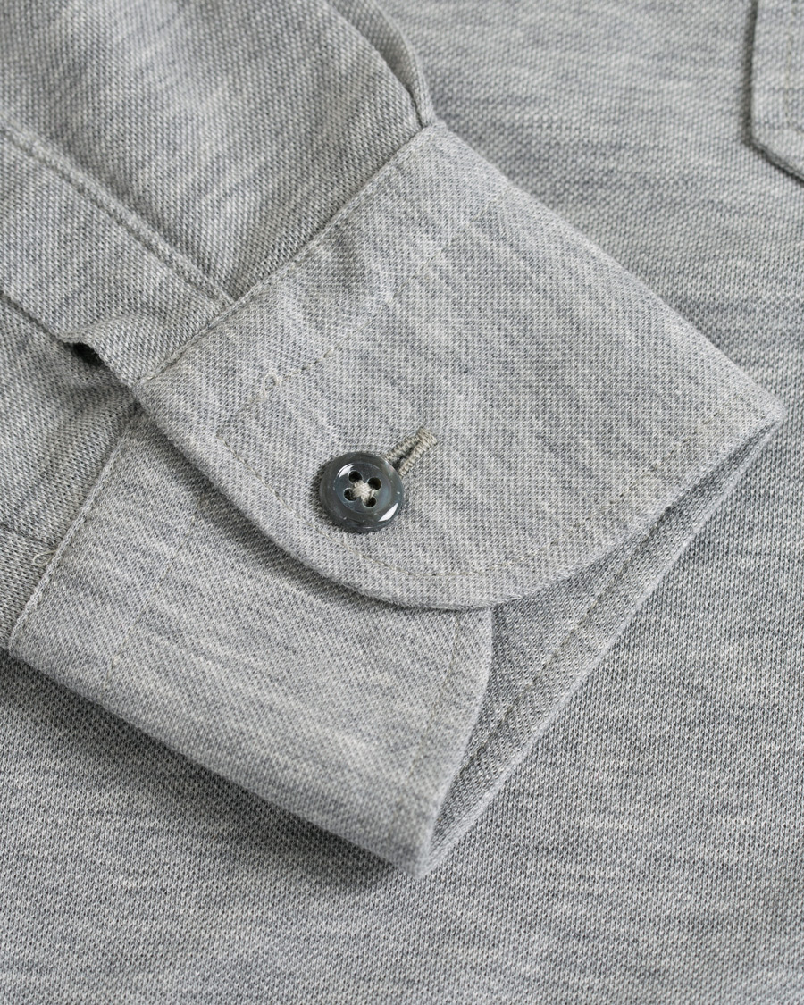 Herre | Skjorter | Gran Sasso | Popover Shirt Grey