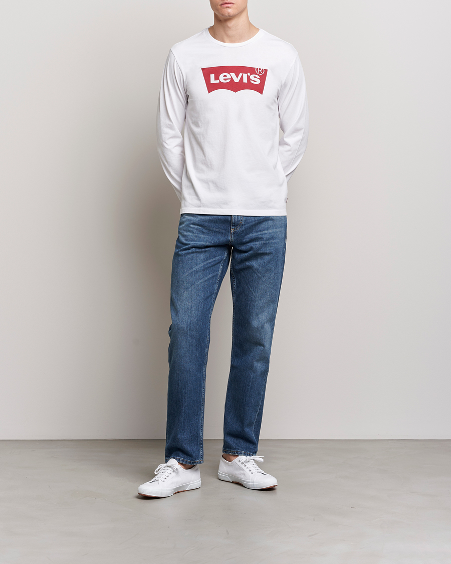 Herre | T-Shirts | Levi's | Logo Long Sleeve T-Shirt White