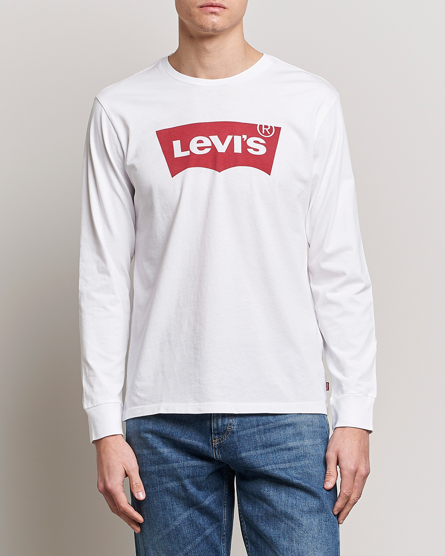 Herre | Langærmede t-shirts | Levi's | Logo Long Sleeve T-Shirt White