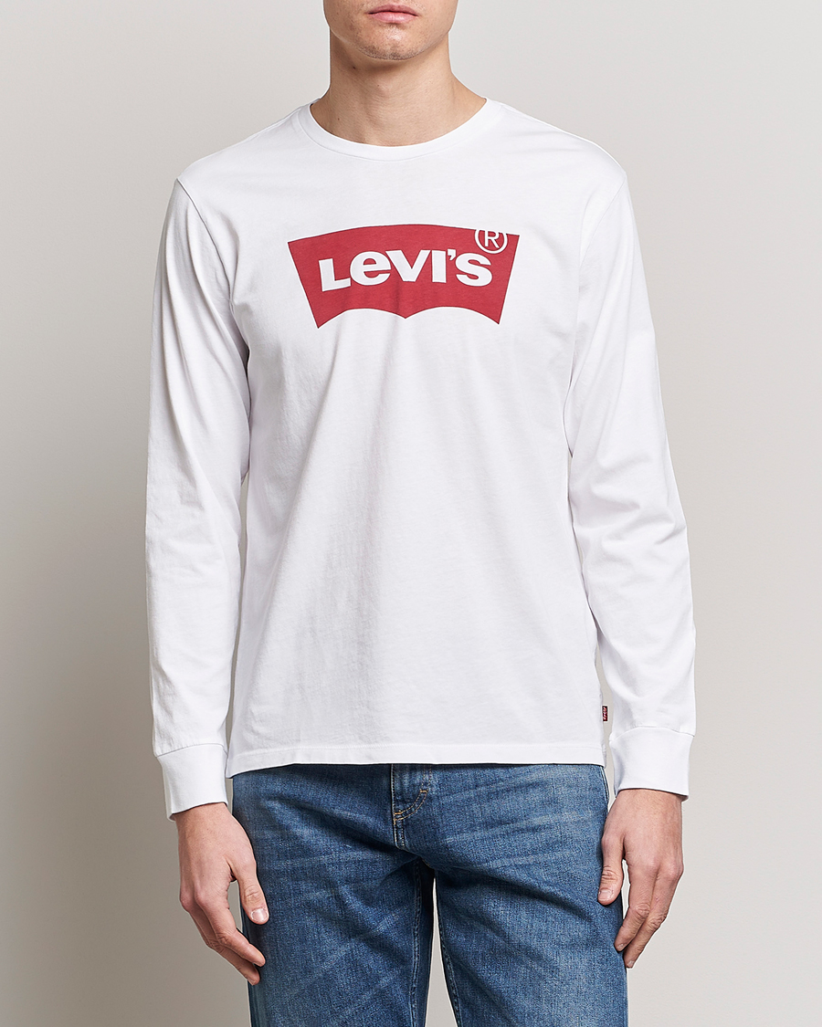 Herre | Tøj | Levi's | Logo Long Sleeve T-Shirt White