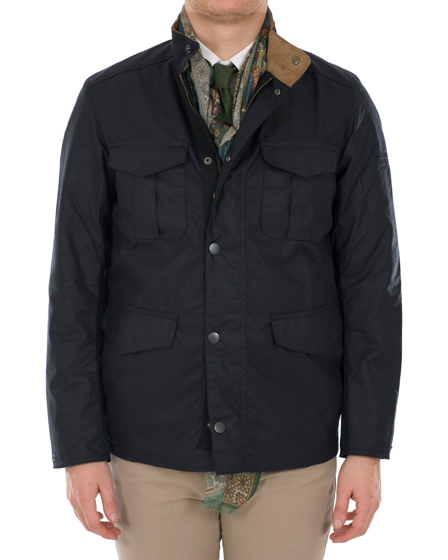 Herre | Jakker | Barbour for Land Rover | Novantae Waxed Jacket Royal Navy