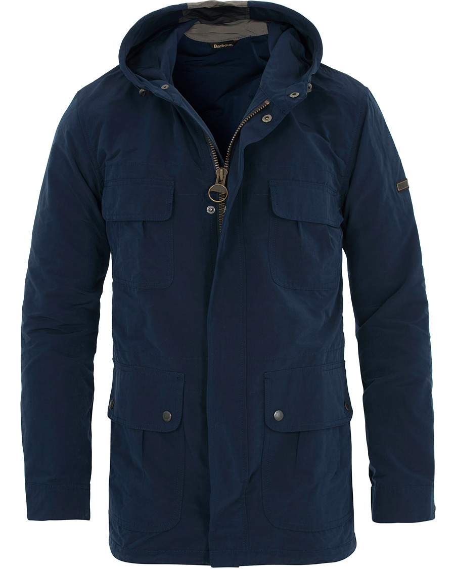 Herre | Jakker | Barbour International | Pack Fishtail Parka Blue