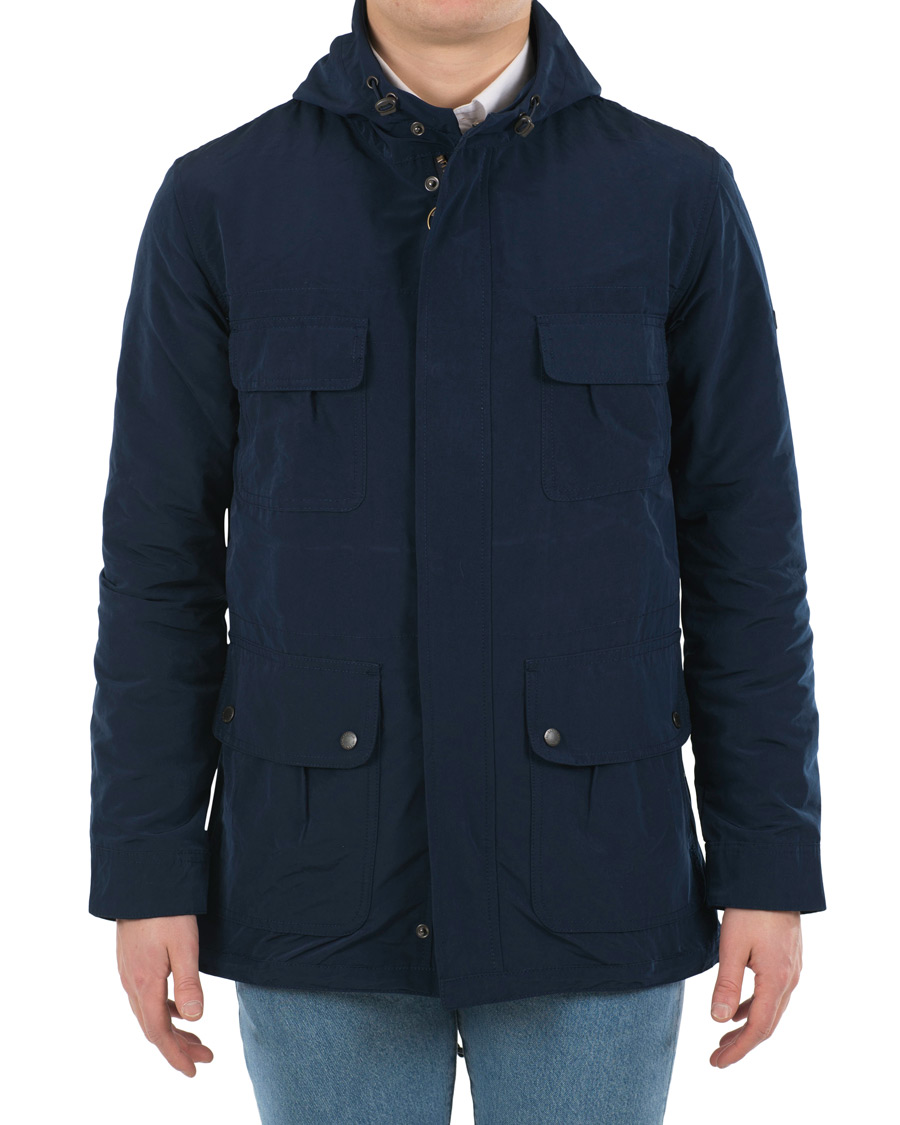 Herre | Jakker | Barbour International | Pack Fishtail Parka Blue