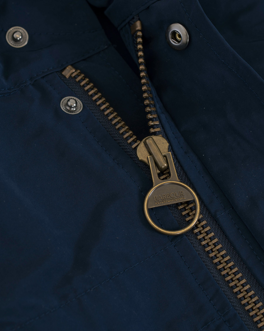 Herre | Jakker | Barbour International | Pack Fishtail Parka Blue