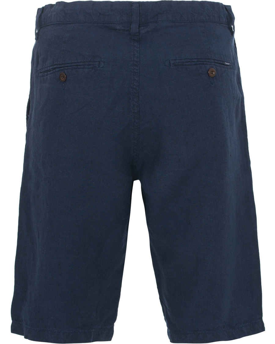 Herre | Shorts | GANT | Relax Linen Shorts Classic Blue