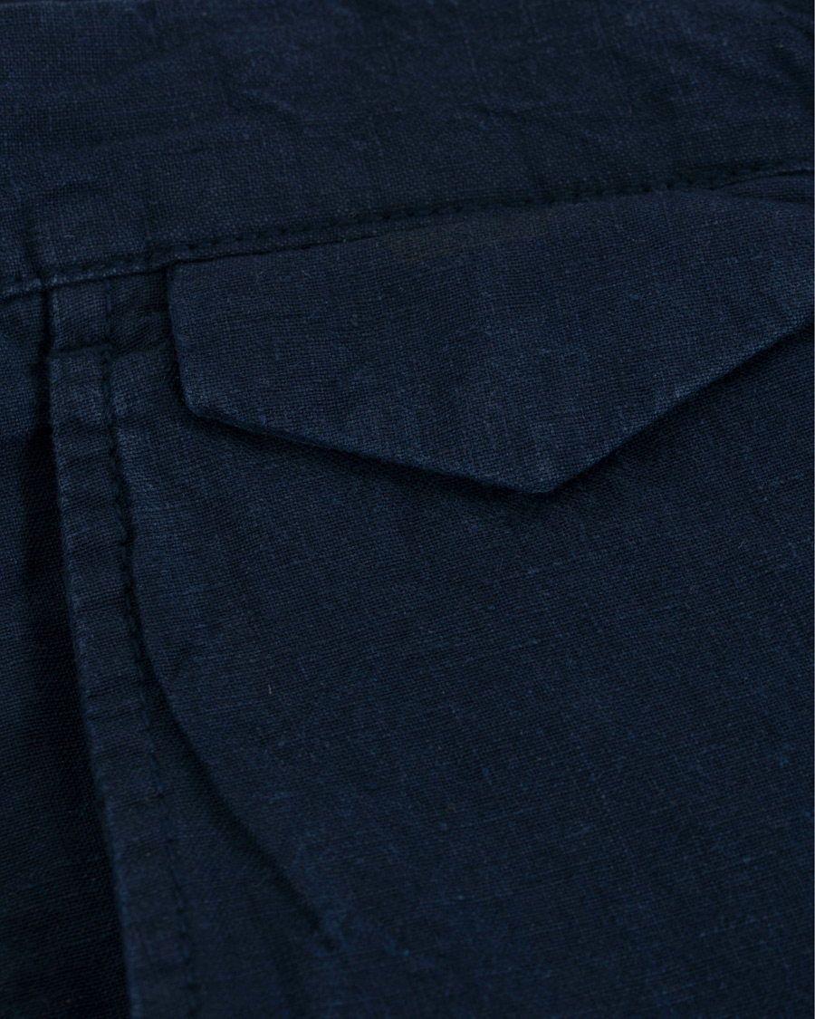 Herre | Shorts | GANT | Relax Linen Shorts Classic Blue