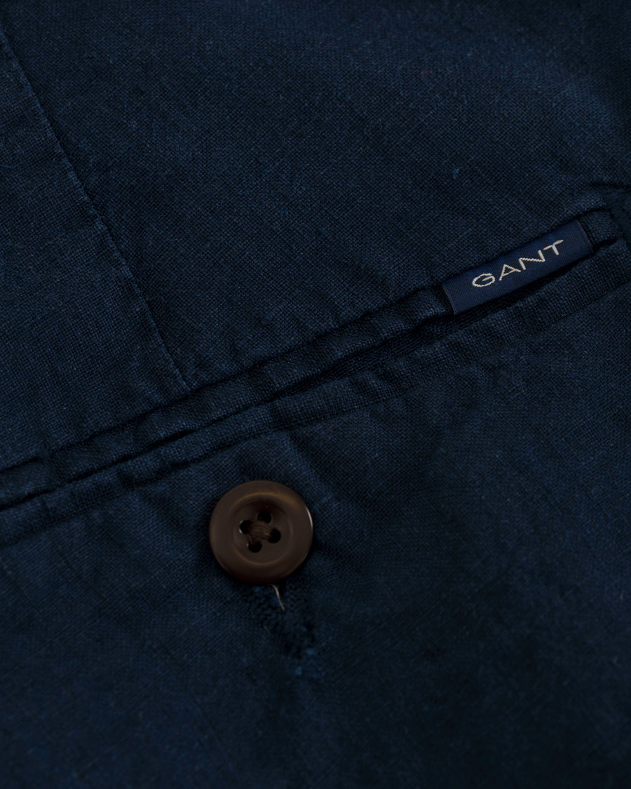 Herre | Shorts | GANT | Relax Linen Shorts Classic Blue