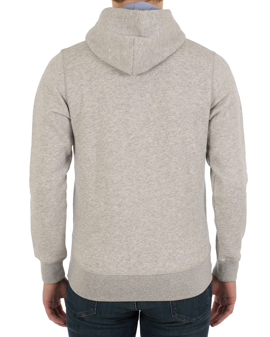 Herre | Trøjer | Gant | Outline Full Zip Hoodie Light Grey Melange