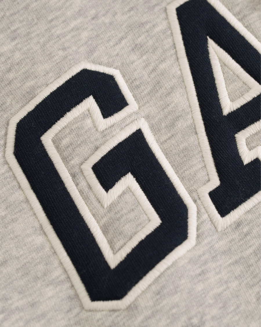 Herre | Trøjer | Gant | Outline Full Zip Hoodie Light Grey Melange