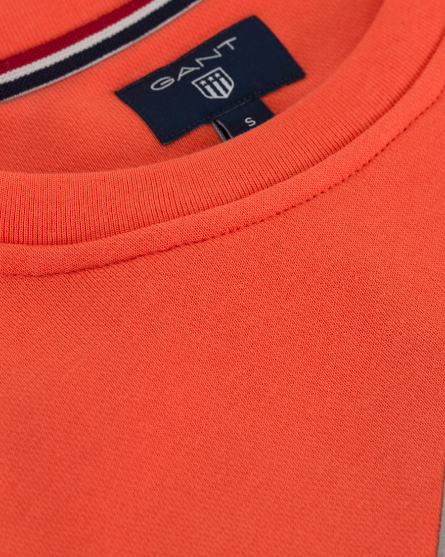 Herre | Trøjer | GANT | Shield Crew Neck Sweatshirt Strong Coral