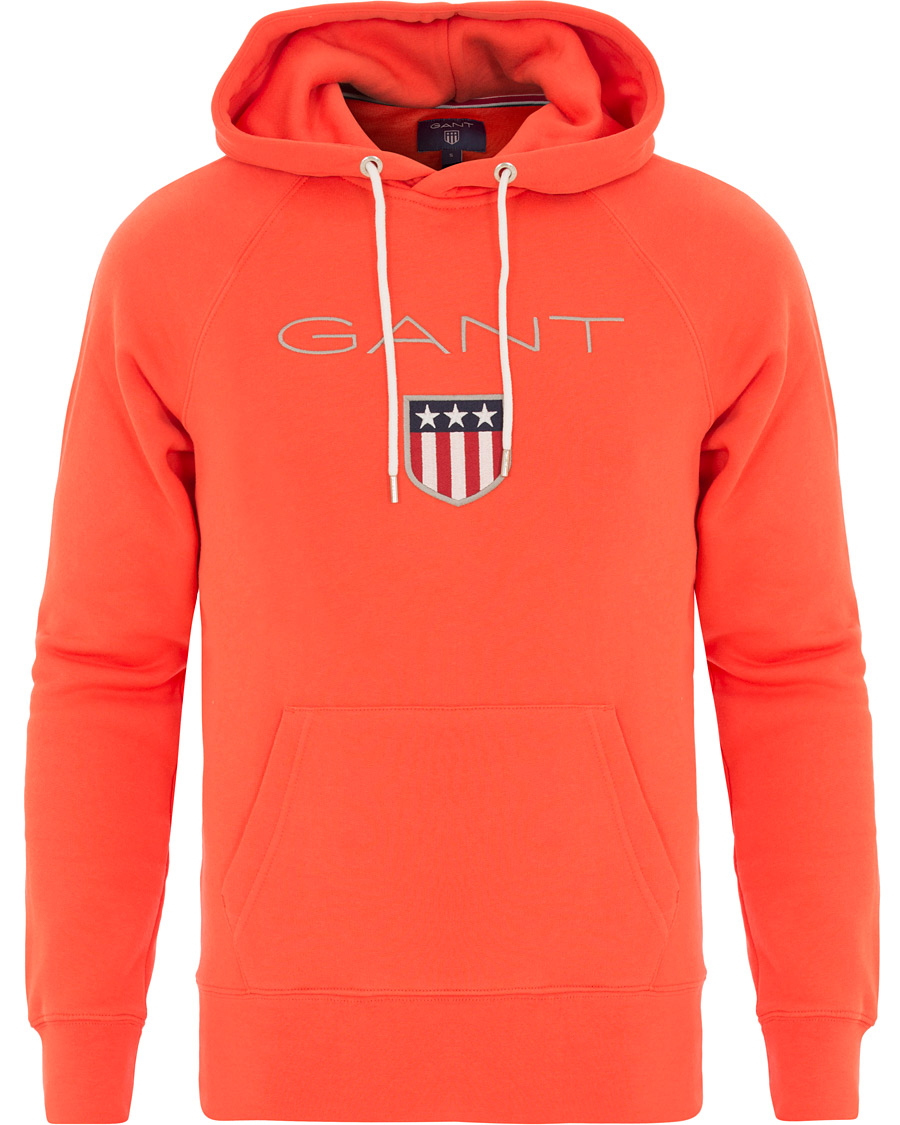 Herre | Trøjer | GANT | Shield Hoodie Strong Coral