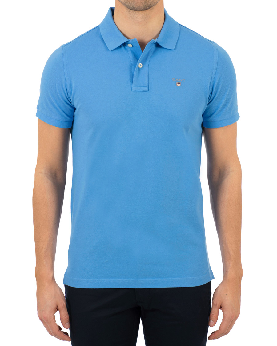 Herre | Polotrøjer | GANT | The Original Polo Pacific Blue