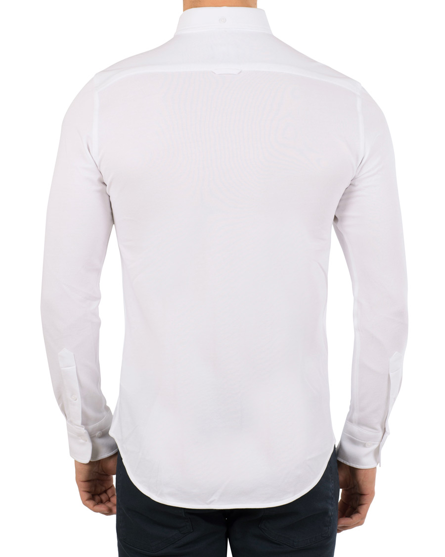 Herre | Skjorter | GANT | Slim Fit Tech Prep Pique Shirt White