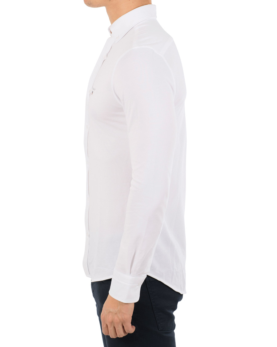 Herre | Skjorter | GANT | Slim Fit Tech Prep Pique Shirt White