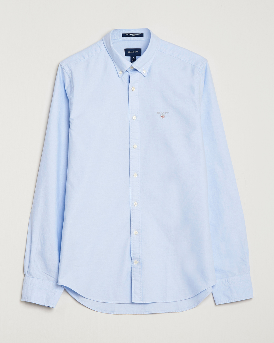 Herre |  | GANT | Slim Fit Oxford Shirt Capri Blue