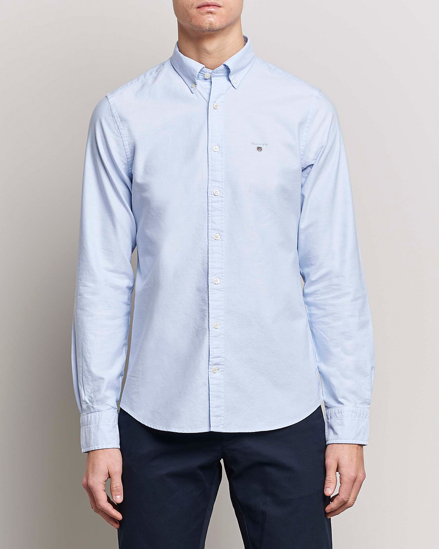Herre |  | GANT | Slim Fit Oxford Shirt Capri Blue