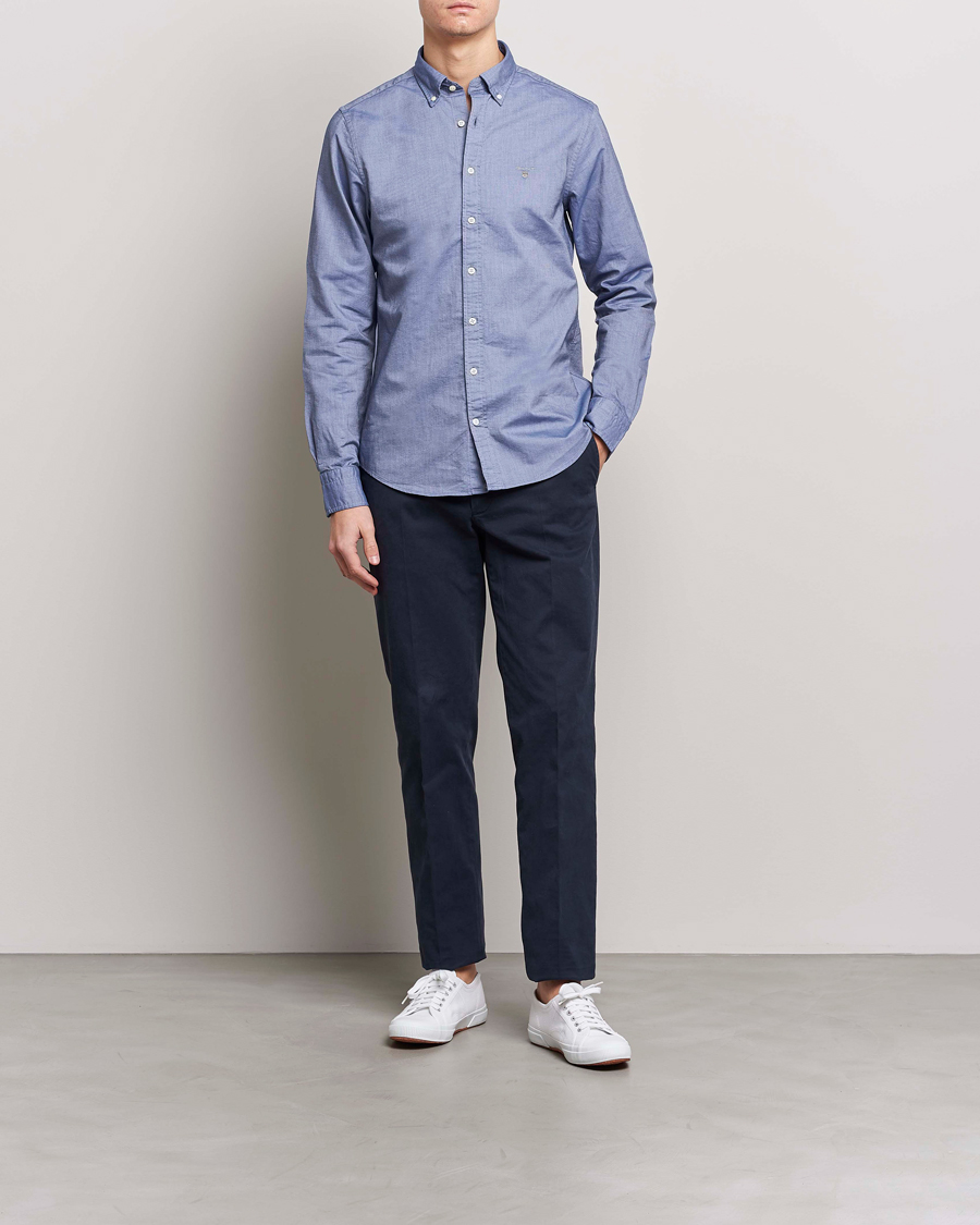 Herre | Skjorter | GANT | Slim Fit Oxford Shirt Persian Blue