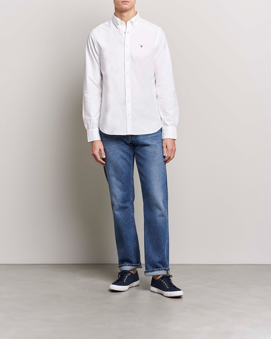 Herre | GANT | GANT | Slim Fit Oxford Shirt White