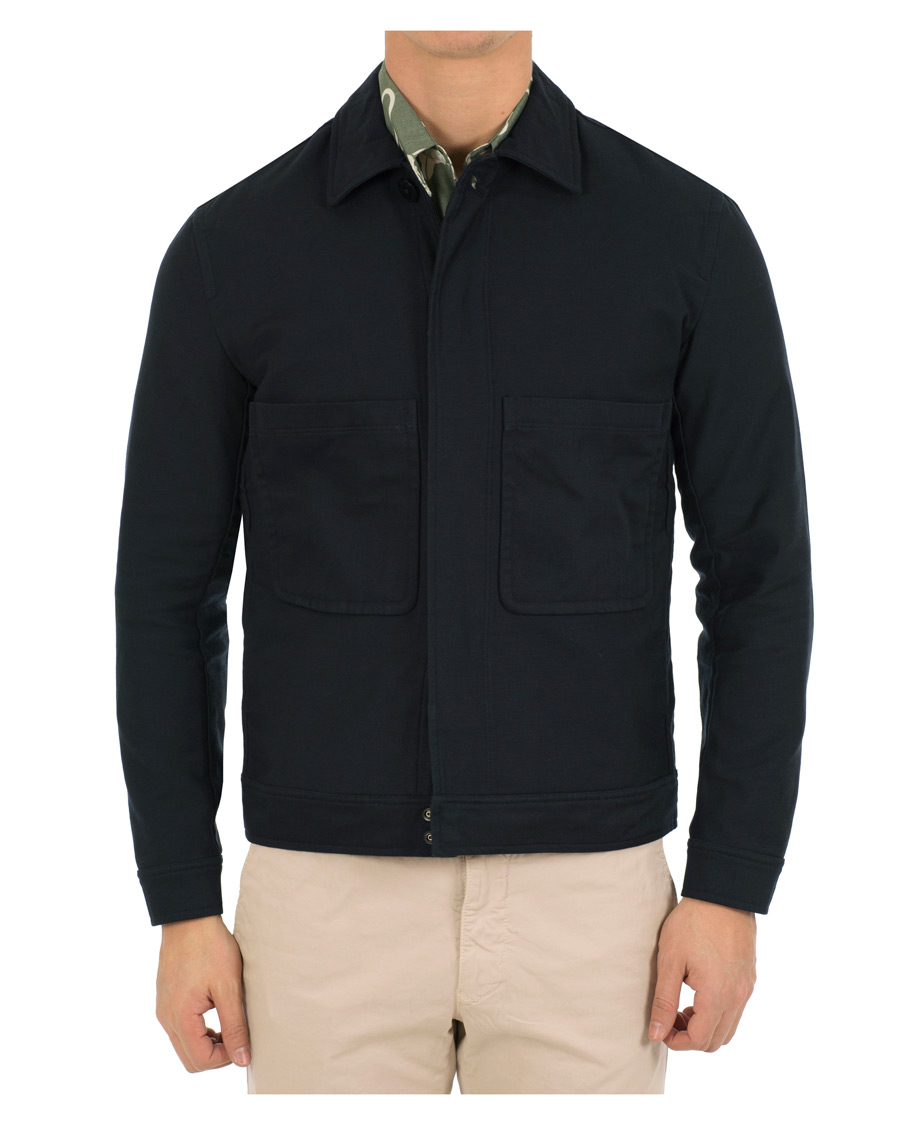 Herre | Jakker | Norse Projects | Tyge Broken Twill Jacket Dark Navy