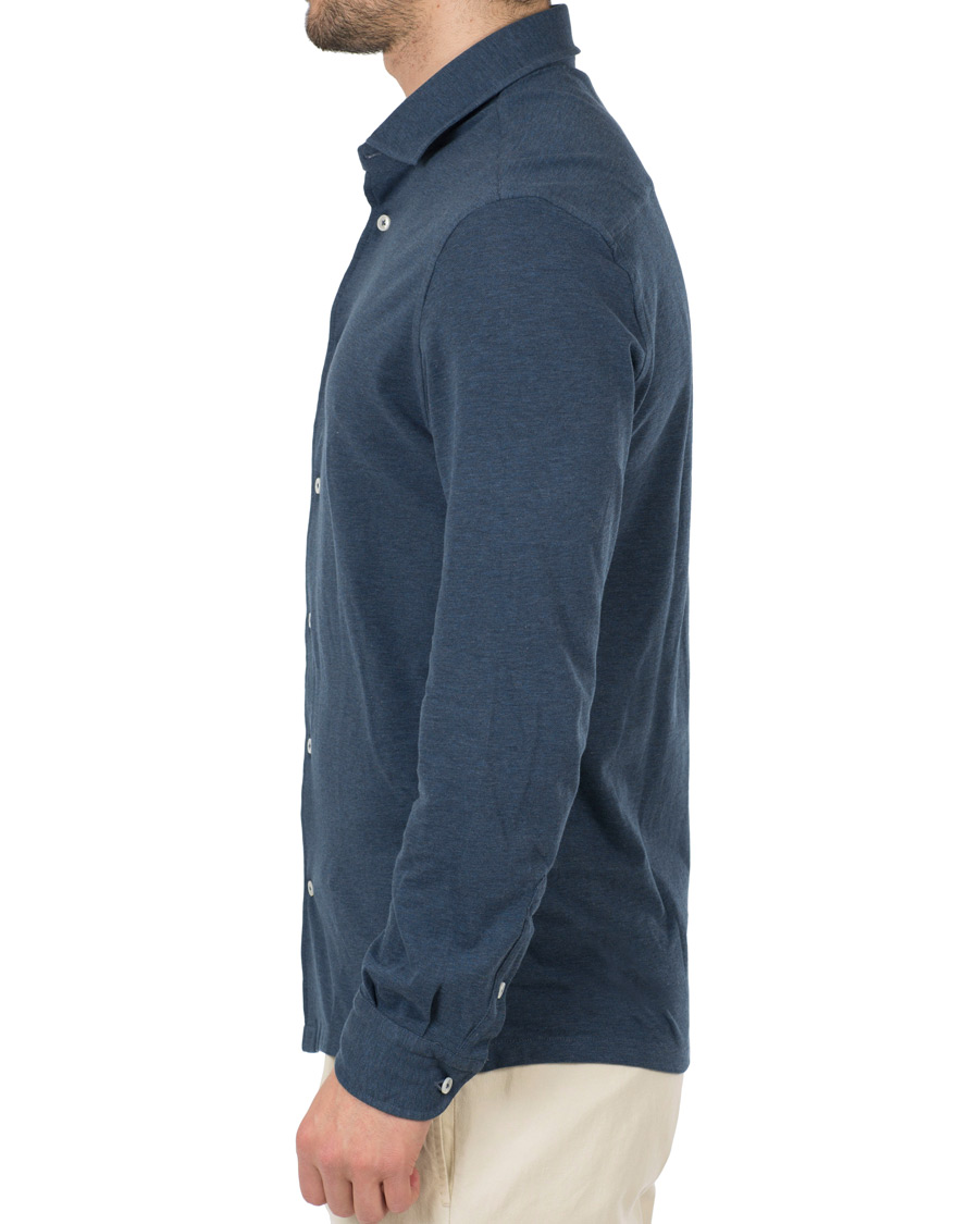 Herre | Skjorter | Barba Napoli | Jersey Shirt Blue