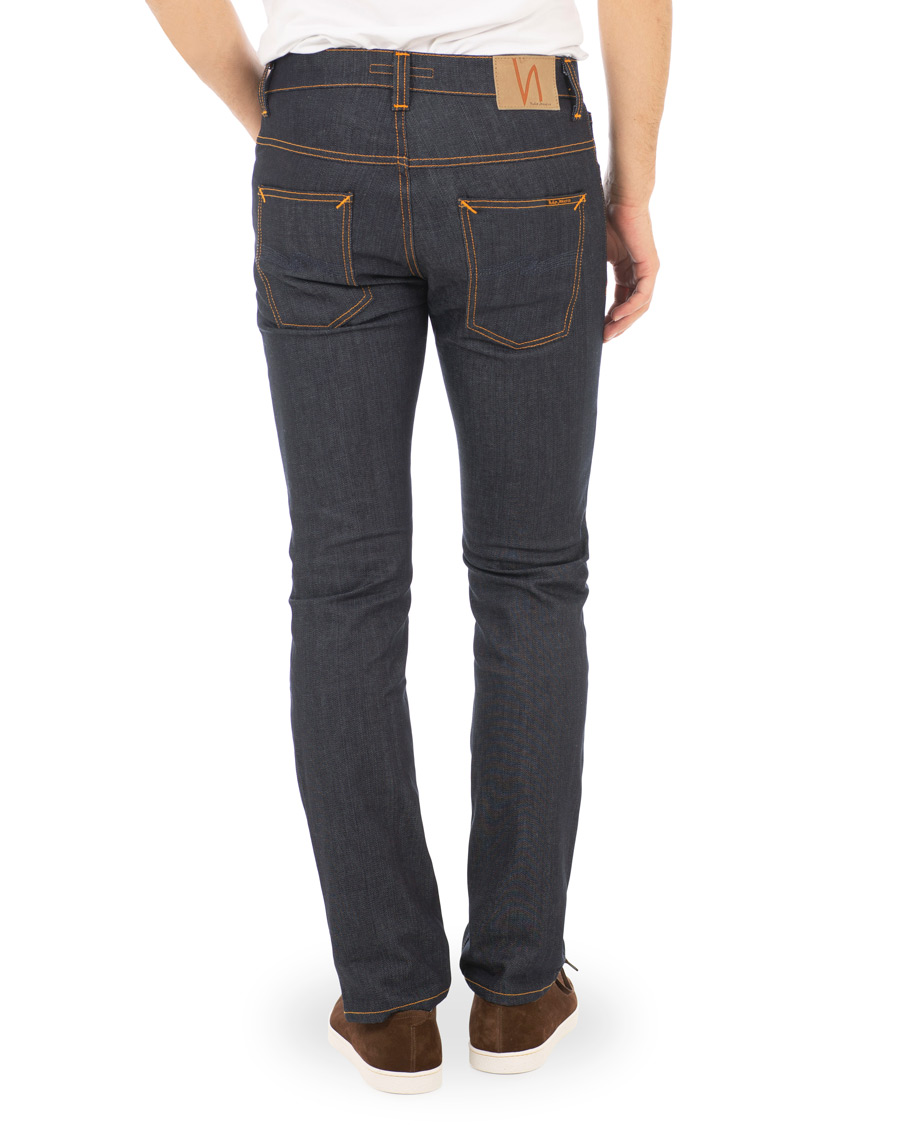 Herre | Jeans | Nudie Jeans | Grim Tim Organic Slim Fit Jeans Dry Open Navy