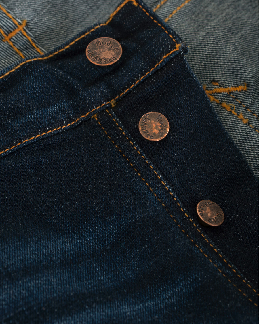 Herre | Jeans | Nudie Jeans | Dude Dan Organic Slim Fit Jeans Dark Deep Worn