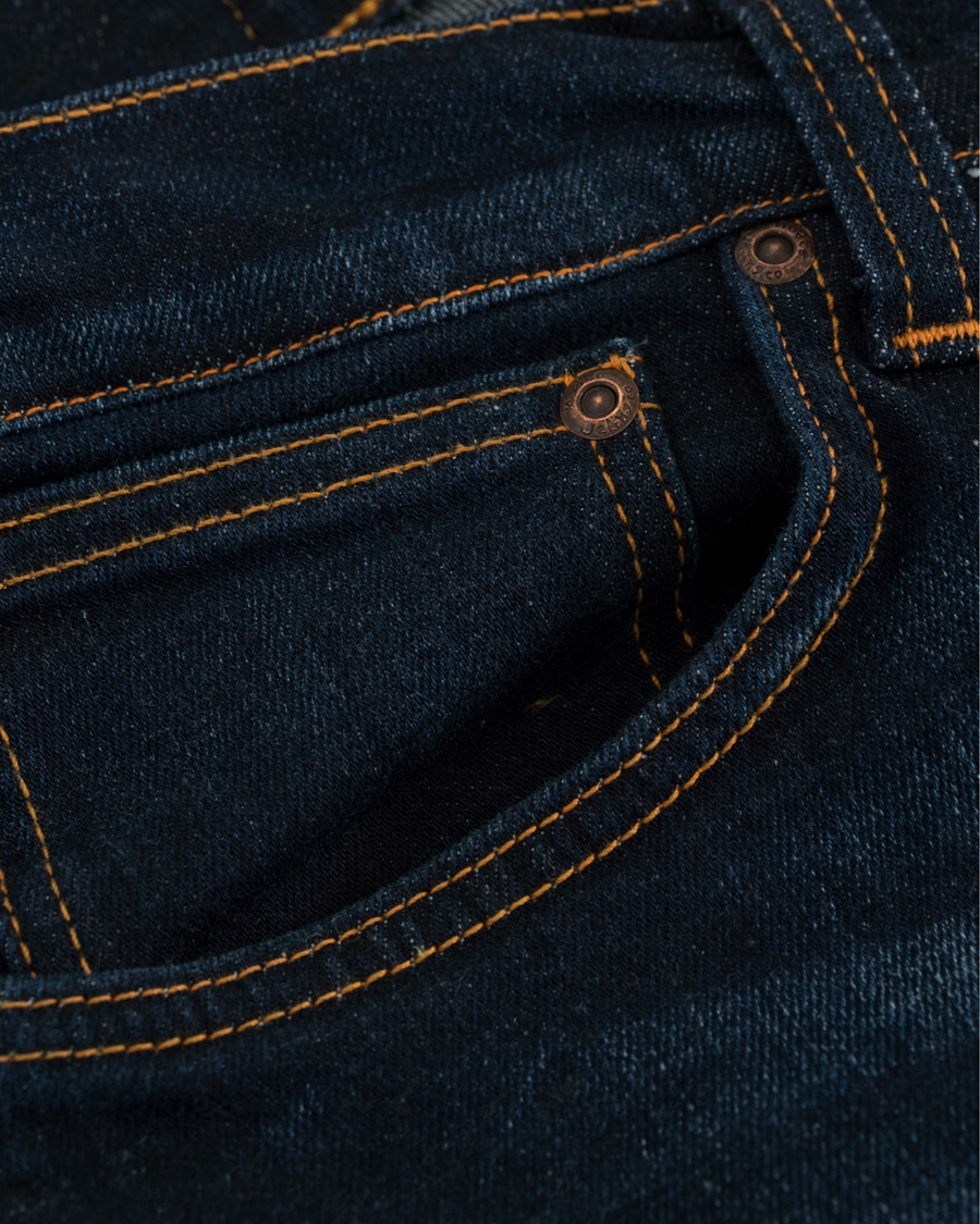Herre | Jeans | Nudie Jeans | Dude Dan Organic Slim Fit Jeans Dark Deep Worn