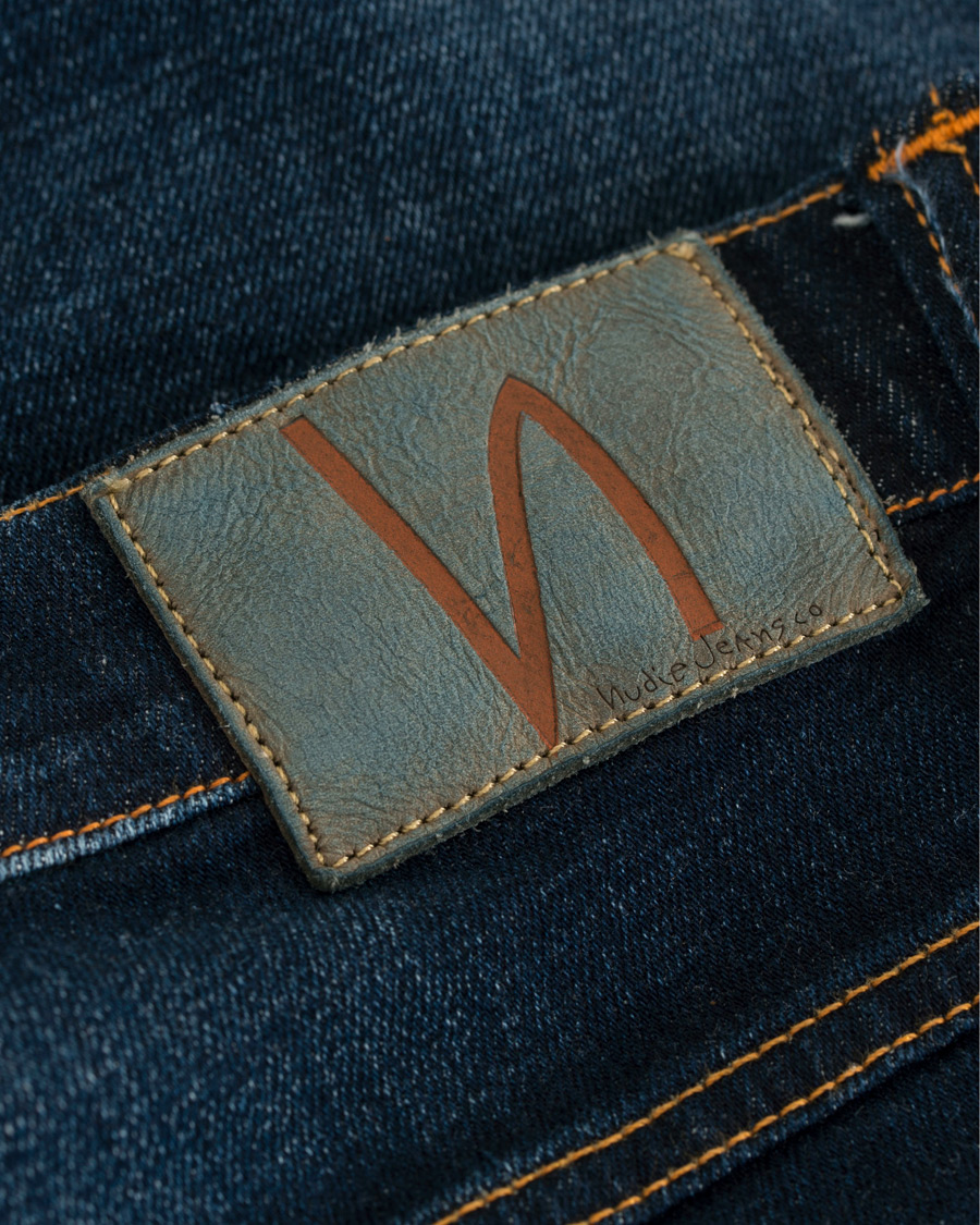 Herre | Jeans | Nudie Jeans | Dude Dan Organic Slim Fit Jeans Dark Deep Worn