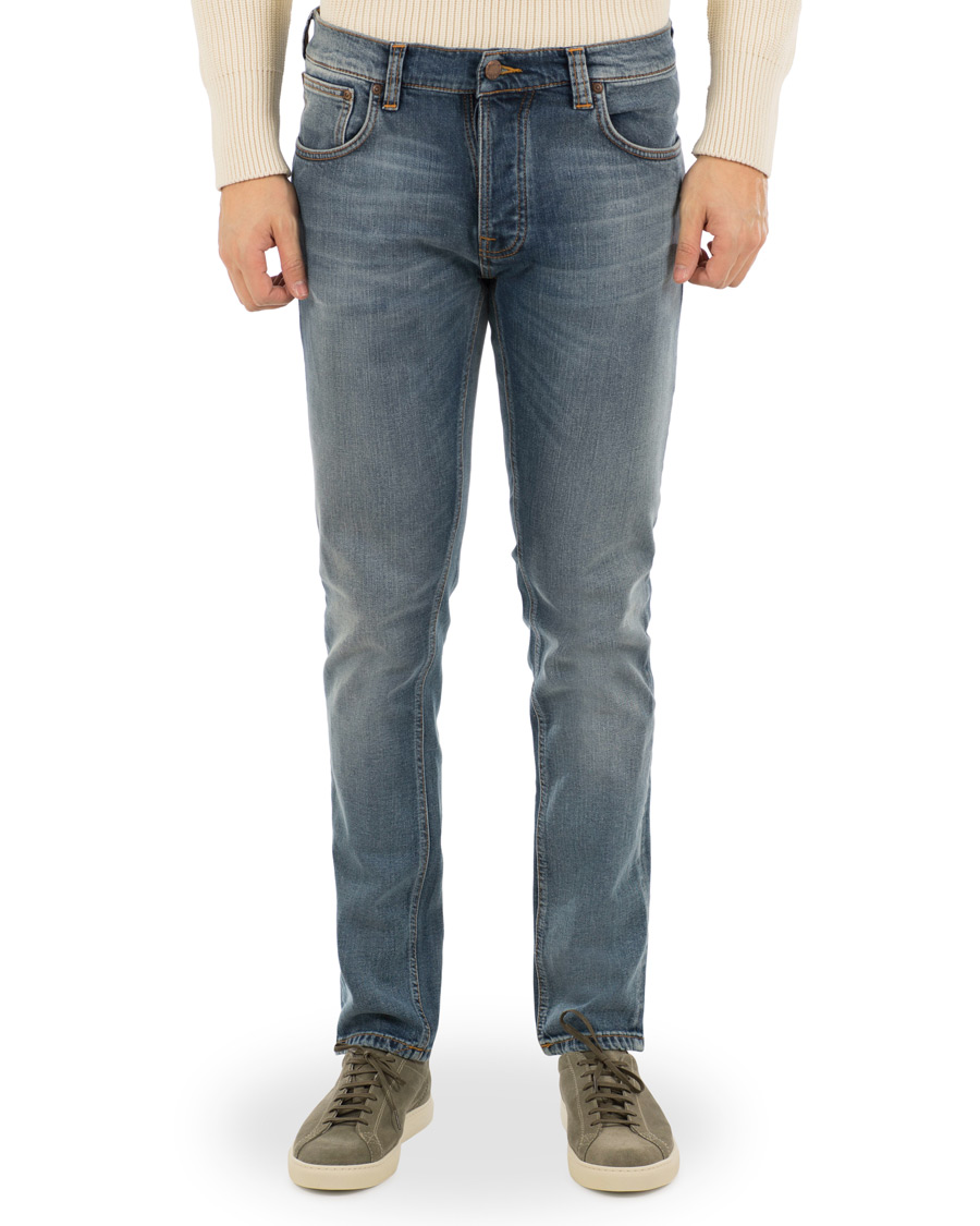 Herre | Jeans | Nudie Jeans | Tilted Tor Organic Slim Fit Jeans True Cold Blue