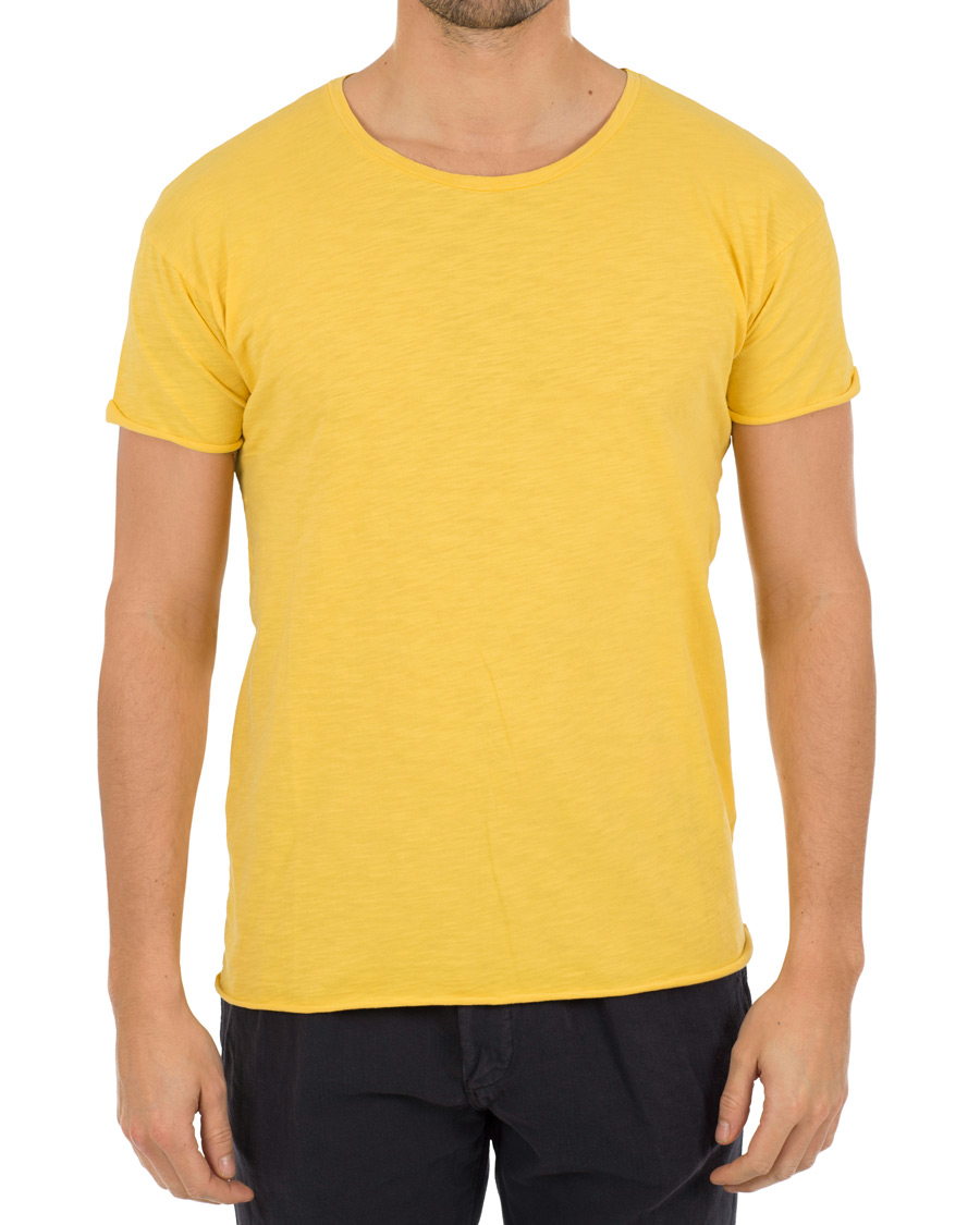 Herre | T-Shirts | Nudie Jeans | Roger Slub Tee Sun Yellow