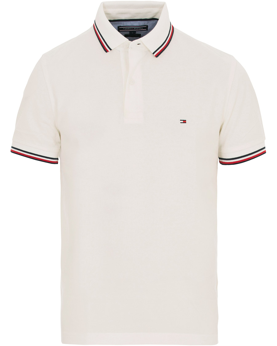 Herre | Polotrøjer | Tommy Hilfiger | Regular Fit Tipped Polo Snow White