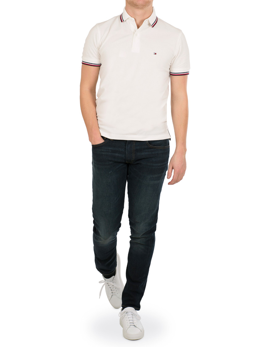 Herre | Polotrøjer | Tommy Hilfiger | Regular Fit Tipped Polo Snow White