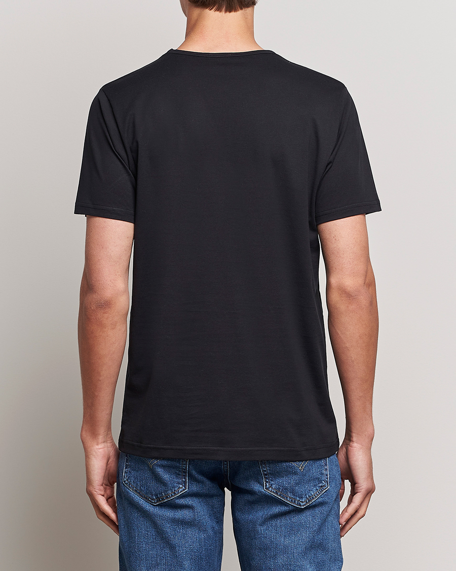 Herre | T-Shirts | Sunspel | Superfine Cotton Crew Neck T-Shirt Black