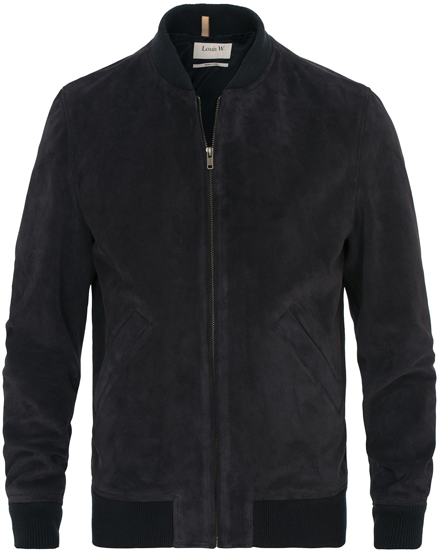 Herre | Jakker | A.P.C. | The Ferris Suede Jacket Navy