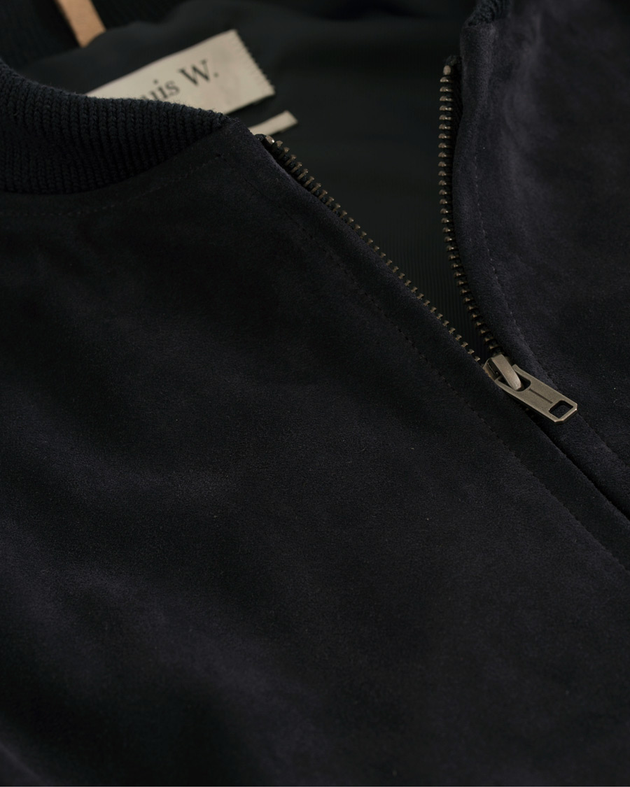 Herre | Jakker | A.P.C. | The Ferris Suede Jacket Navy