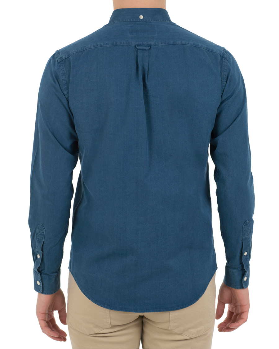 Herre | Skjorter | Schnayderman?s | Schnayderman's Leisure Indigo Jeans Shirt Mid blue