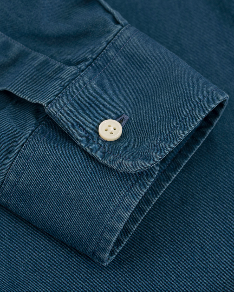 Herre | Skjorter | Schnayderman?s | Schnayderman's Leisure Indigo Jeans Shirt Mid blue