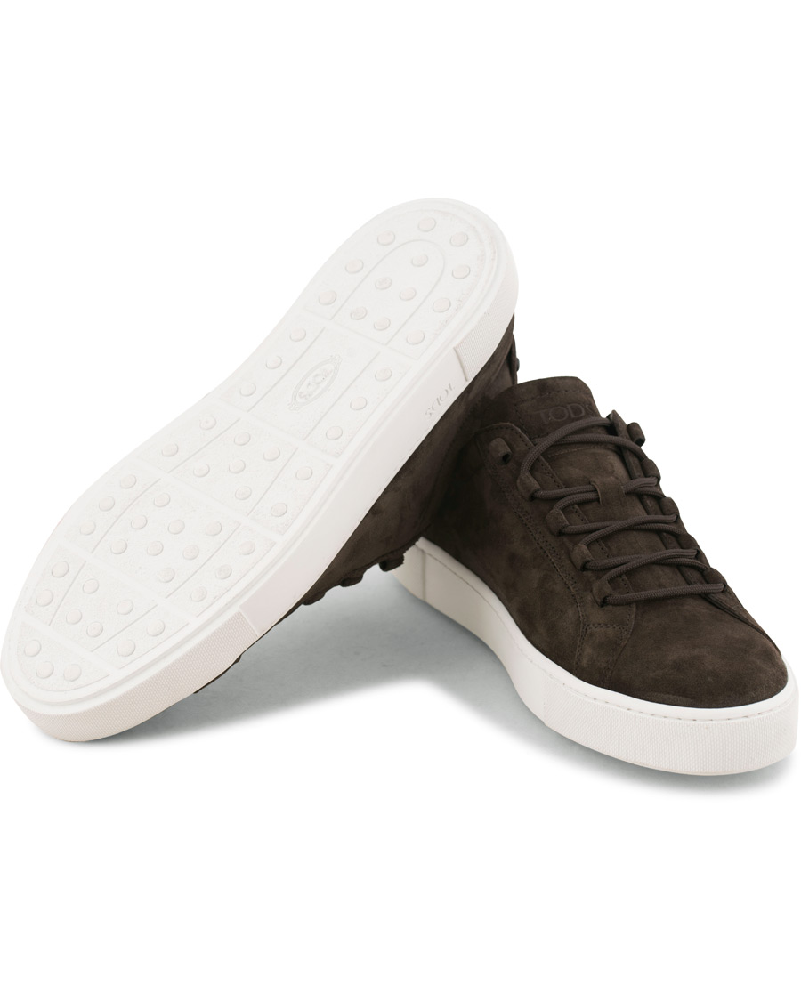 frokost Rynke panden tyran Tod's Cassetta Sportivo Sneaker Dark Brown Suede - CareOfCarl.dk