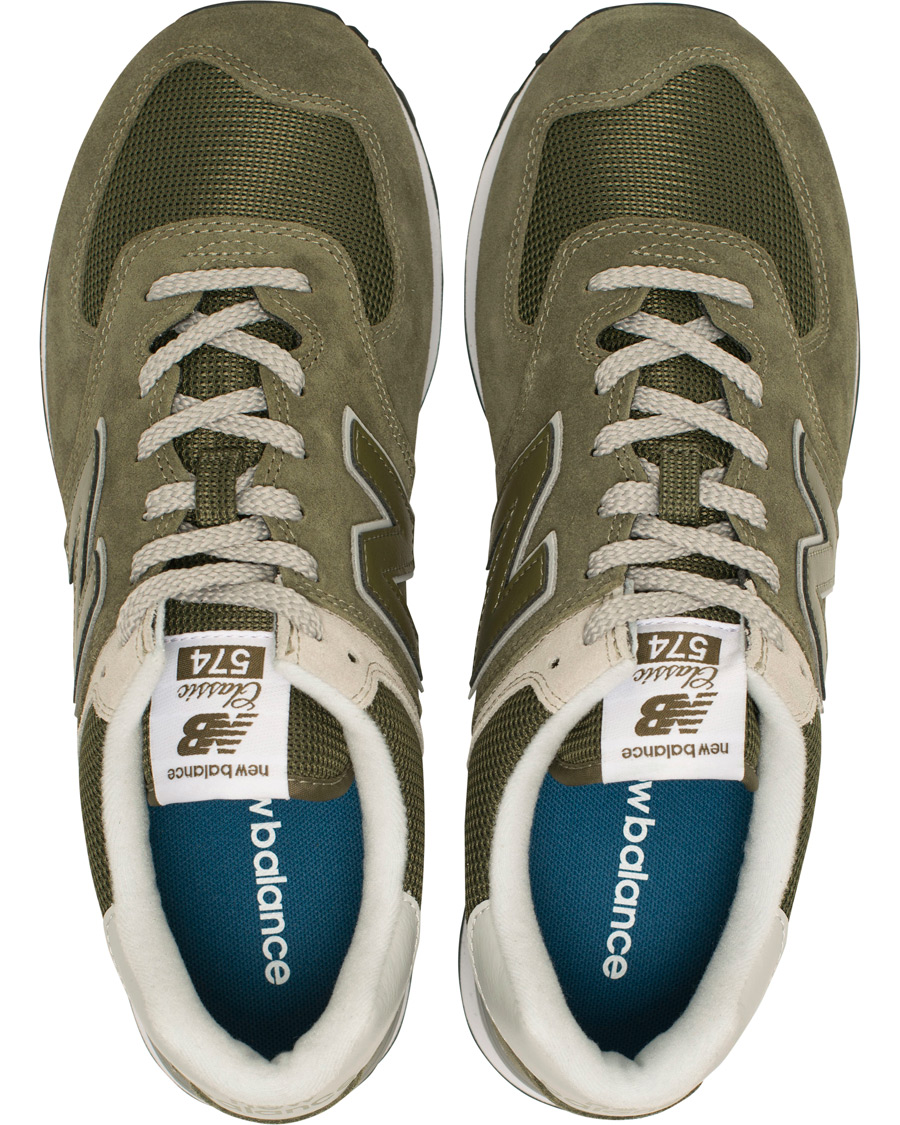 Herre | New Balance 574 Running Sneaker Olive | New Balance | 574 Running Sneaker Olive