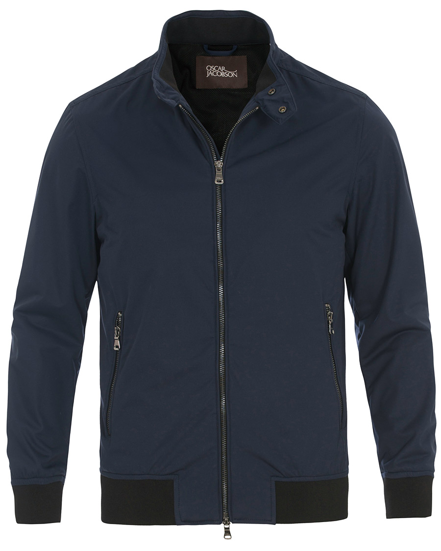 Herre | Jakker | Oscar Jacobson | Harrys Harrington Jacket Navy