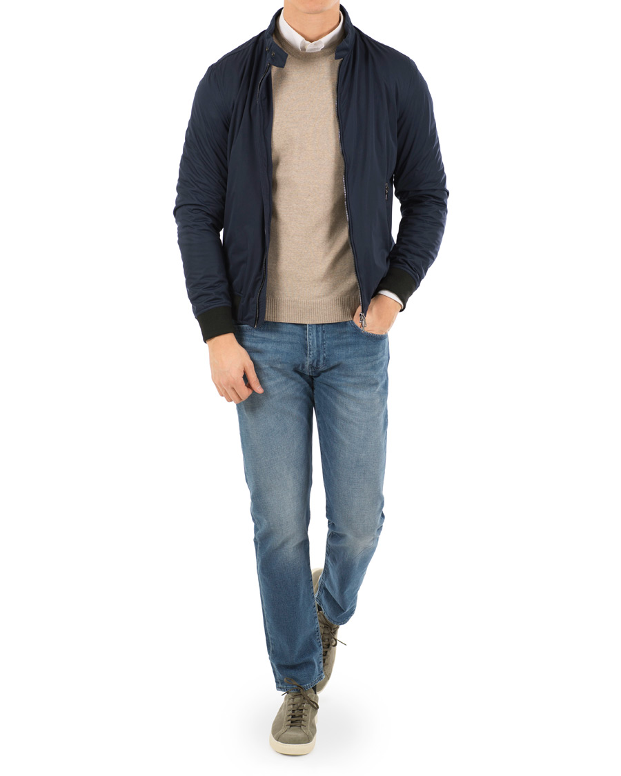 Herre | Jakker | Oscar Jacobson | Harrys Harrington Jacket Navy