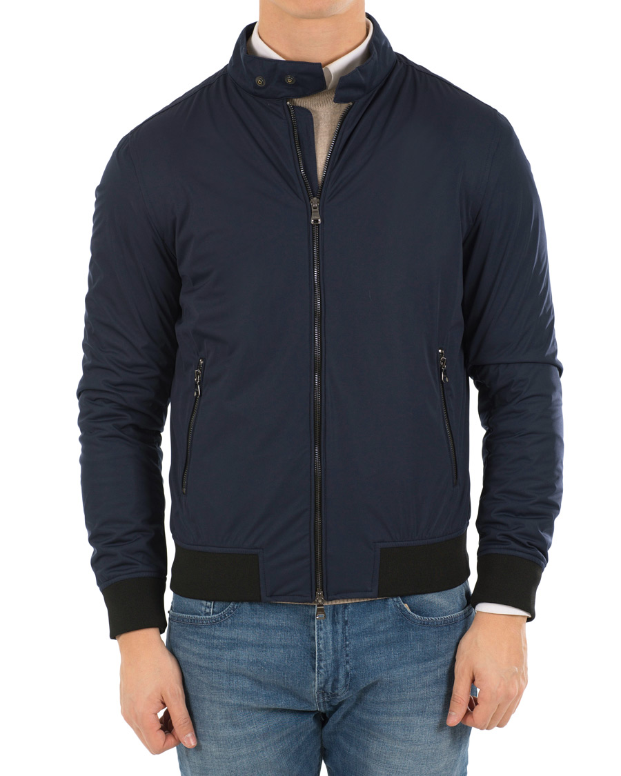 Herre | Jakker | Oscar Jacobson | Harrys Harrington Jacket Navy